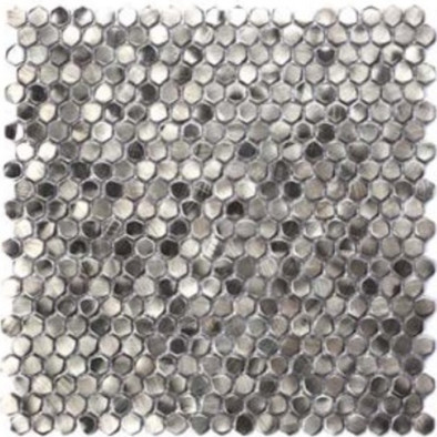 Мозаика Moreroom Stone Stamping Aluminum 30,3x30,3x0,6 (Silver) керамика матовая серый S027