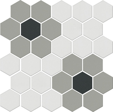 Мозаика AD\A658\MM Агуста 3 Мозаичный 29.7х29.8 см керамогранит Kerama Marazzi  матовая, белый, серый, черный