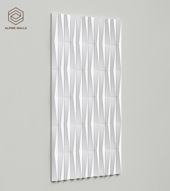 Стеновая декоративная панель Geometrium ECOGR0205W Alpine Walls под покраску 1200х600х25 мм