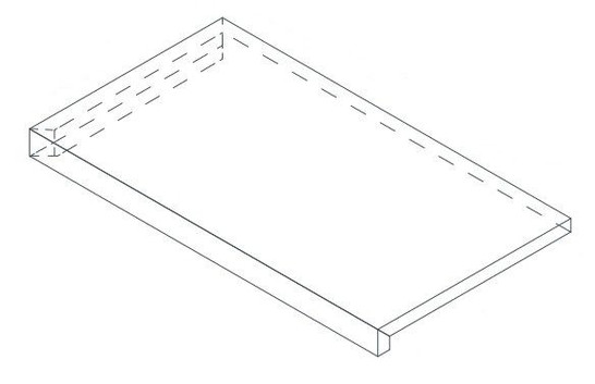 Ступень угловая Drift White Scalino Angolo Dx/Дрифт Вайт Пр. 33x60 антискользящая (grip), рельефная фото Ступень угловая Drift White Scalino Angolo Dx/Дрифт Вайт Пр. 33x60 антискользящая (grip), рельефная