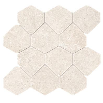 Мозаика Supergres Kalkarea Ivory Mos. Shape 30,5x30,8 керамогранит матовая бежевый KIMS