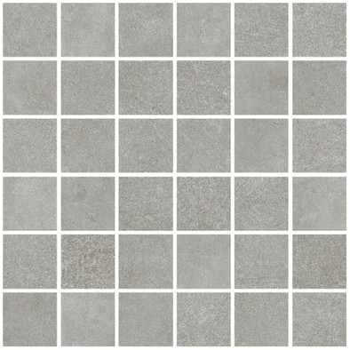 Мозаика Living Ceramics Floss Mosaic Silver Natural 30x30 керамогранит матовая чип 55х55 мм, серый LV11424