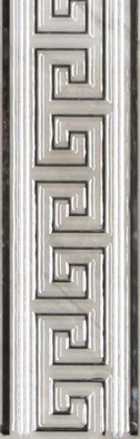 Бордюр Cenefa Coliseum Silver 8x25 глянцевый керамический