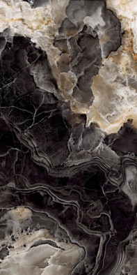 Керамогранит Onice Nero Signature Soft Naturale 80х160 Nexion Marble матовый универсальная плитка F86SGNK0GR0