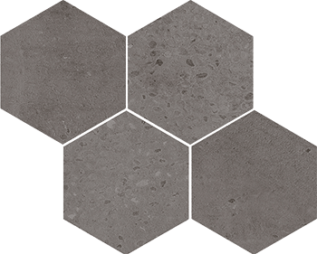 Мозаика Bangkok Basalto керамогранит 28х35 см матовая, черный