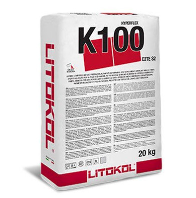 Клей для плитки, керамогранита Litokol HYPERFLEX K100 серый мешок 20 кг 479420002 фото Клей для плитки, керамогранита Litokol HYPERFLEX K100 серый мешок 20 кг 479420002