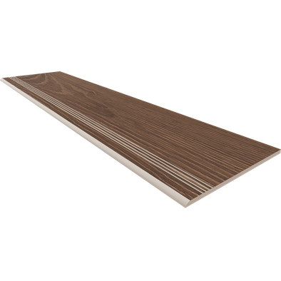 Ступень фронтальная AV04 30x160 Неполированная (с насечками) керамогранит Ametis Estima Alavesa 70683