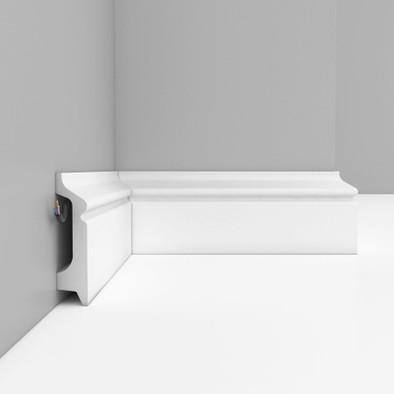 Плинтус D122 ДМ Decomaster дюрополимер 2000х78х21 мм 