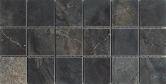 Мозаика Mk.GalaxyBrownPulidoxRect1530 15х30 керамогранит полированная, черный