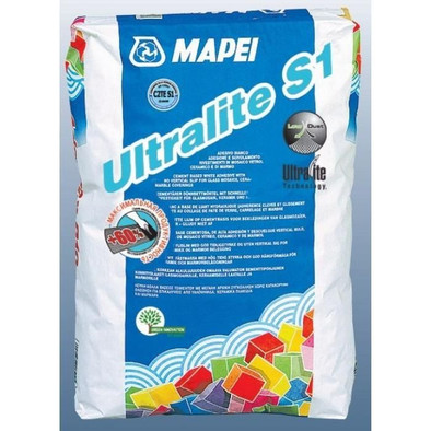 Mapei Ultralite S1 серый клей для плитки фото Mapei Ultralite S1 серый клей для плитки