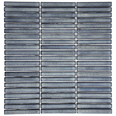 Мозаика Marble Mosaic Kit-Kat Smoke керамика 28.2х29.4 см полированная чип 12x92 мм серый