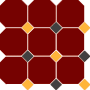 Керамогранит 4420 OCT21+14-B Brick Red Octagon 20/Ochre Yellow 21 + Black 14 Dots 30x30 Top Cer матовый напольная плитка 98798