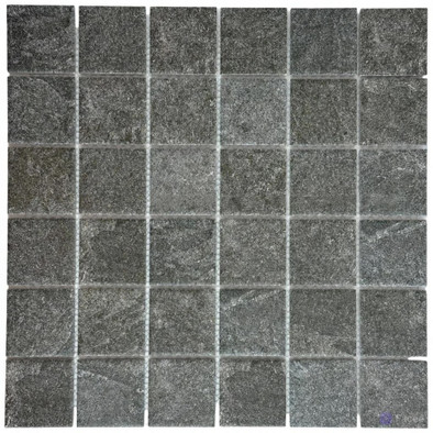 Мозаика Marble Mosaic Antislip Anthracite керамогранит 30.6х30.6 см антислип чип 48х48 мм черный