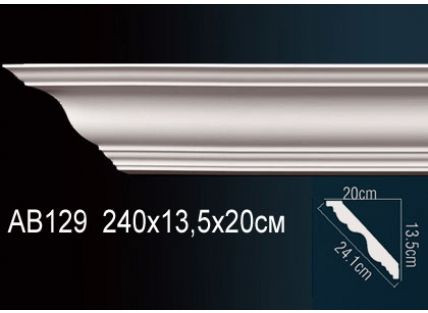 Перфект Карниз потолочный гладкий AB129