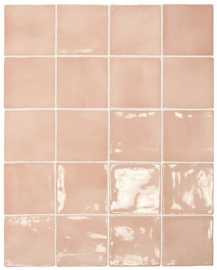 Настенная плитка Manacor Blush Pink 10x10 глянцевая керамическая