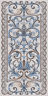 Декор SG590902R Мозаика Синий Декорированный лаппатированный 119.5x238.5 Kerama Marazzi керамогранит