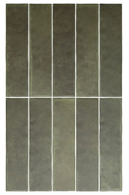 Настенная плитка 27568 Argile Khaki 6х24,6 Equipe матовая керамическая 