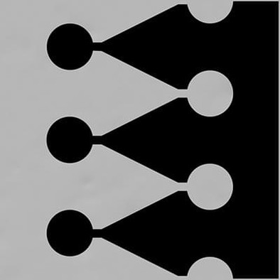 Декор Blasón Gris Negro Vives 20x20 глянцевый керамический