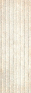 Настенная плитка Tesla Sand ректификат белая глина 40x120 матовая, рельефная керамическая