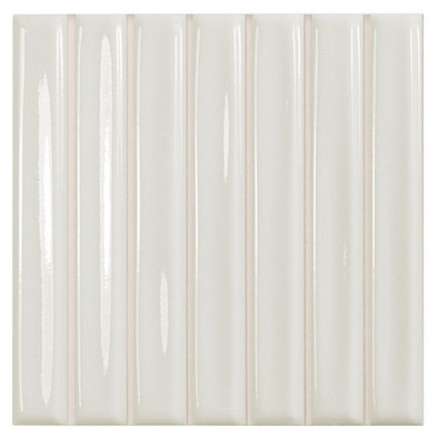 Керамогранит Sb White Gloss 11,6x11,6 Wow глянцевый, рельефный (рустикальный) настенный 130050