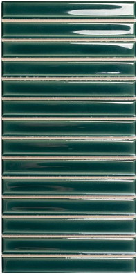 Настенная плитка Sb Royal Green 12,5x25 Wow глянцевая, рельефная (структурированная) керамическая 128702