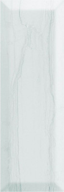 Настенная плитка Monopole Antique Gris Laguna Blanco Brillo Bisel 10х30 (1,02), глянцевая керамическая