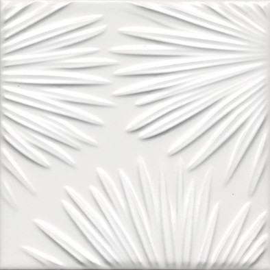 Декор KMD2SFE001BN Агдаль 4 Белый матовый структура 15x15x0,9 Kerama Marazzi керамический