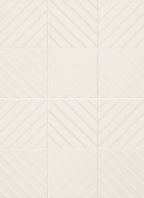 Настенная плитка 4D Diagonal White керамическая