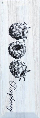 Декор Decor Fruit Laguna Raspberry 10x30 глянцевый керамический
