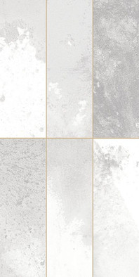 Настенная плитка FS Tradition Brick Silver 20x40 см Peronda 30897 глянцевая керамическая