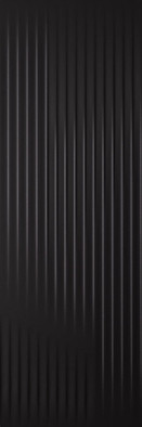 Настенная плитка Cold Princess Black Sciana Struktura Rekt. 39,8x119,8 g1 Paradyz Ceramika матовая, рельефная (структурированная) керамическая SSR-0,4X1,2-1-COPR.BK