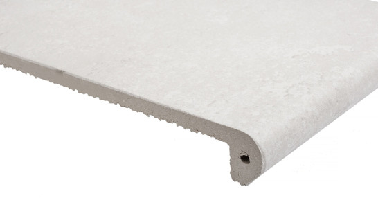 Ступень фронтальная Peldano Boston White 33х33 керамогранит антискользящая (grip) Exagres С0006165