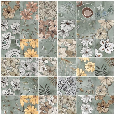 Декор Surprise Green 20x20 Luc Matt. Elios Emotion керамогранит матовый, полированный 03A20A6