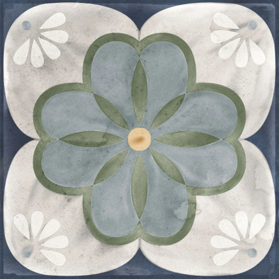 Керамогранит Veranda Liena 15х15 Nanda Tiles антискользящий (grip), матовый, рельефный (рустикальный) универсальная плитка 00000086190