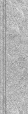 Ступень фронтальная Rocks Light Grey Серая Светлая, глазурованные Sugar 30х120 керамогранит ProGRES Ceramica GNR12030428-S