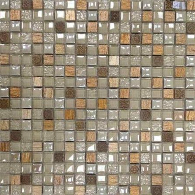 Мозаика Lavada Beige 1.5x1.5 стекло/камень 30x30
