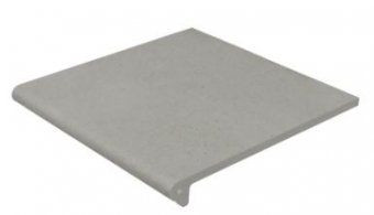 Ступень фронтальная Gres De Aragon Cotto Peldano Redondo Gris 33x33 матовая