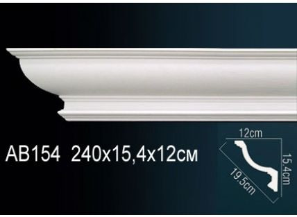 Перфект Карниз потолочный гладкий AB154