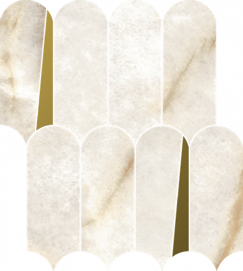 Мозаика Stellaris Crystal Pure Mosaico Elegant керамогранит 32.5х36.1 см Italon полированная, бежевый, золотой-oro-gold 620110000232