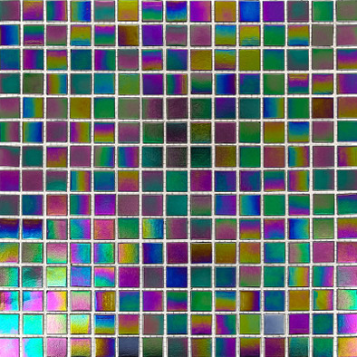 Мозаика Imagine Lab GL45019 стекло 32.7х32.7 см глянцевая чип 23х23 мм, разноцветный