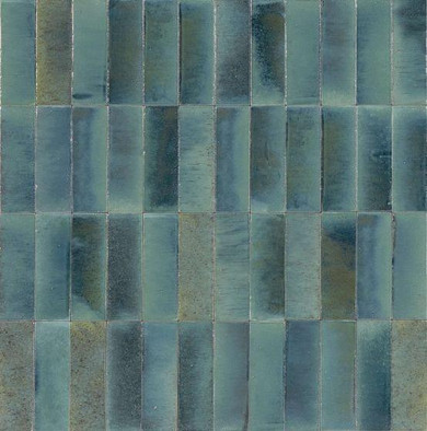 Керамогранит Gleeze Turchese 5х15 Marazzi Ragno глянцевый настенная плитка R8HP