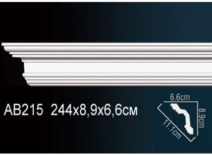 Перфект Карниз потолочный гладкий AB215