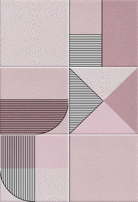 Настенная плитка Vives Hanami Nago Marsala 23x33.5 керамическая