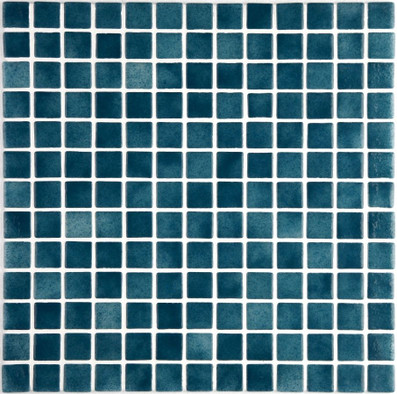 Мозаика Ezarri 2502-A стекло 31.3х49.5 см глянцевая чип 25х25 мм, синий