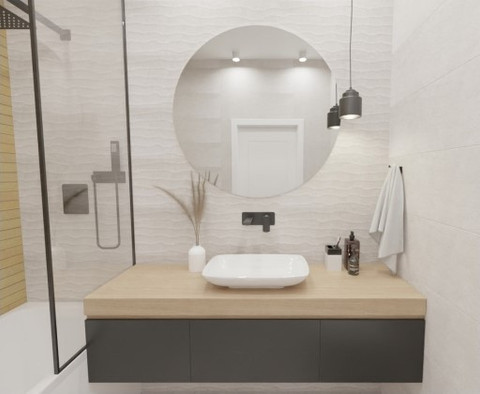 Декор Aster Bianco Contor 30х90 Sol матовый, рельефный (структурированный) керамический