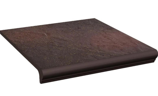 Ступень фронтальная Semir Rosa Kapinos Stopnica Prosta 30x33 клинкер матовая Paradyz Ceramika