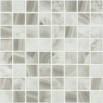 Мозаика Nature Pearl River №5700 MT (на сетке) 38x38 стекло 31.7х31.7