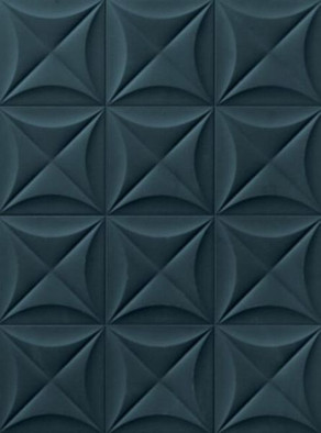Настенная плитка 4D Flower Deep Blue керамическая