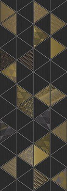 Декор Magic Nero 25.1x70.9 глянцевый керамический фото Декор Magic Nero 25.1x70.9 глянцевый керамический