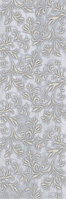 Декор Лаурия Серый 20х60 Belleza глянцевый керамический 04-01-1-17-03-06-1105-0